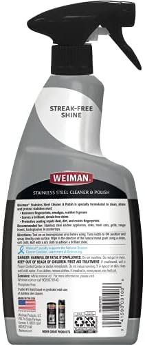 Weiman Stainless Steel Cleaner and Polish - 2 Pack with Microfiber Cloth