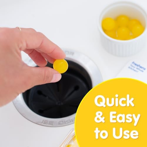 Compac Plink Garbage Disposal Cleaner with Lemon Scent 40 Count Yellow