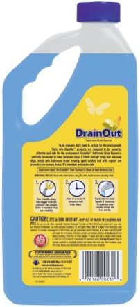 Summit Brands Drain OUT Bathroom Drain Cleaner 32 Ounce Blue