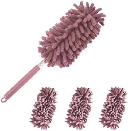 4Pcs Reusable Microfiber Dusters with Extension Handle