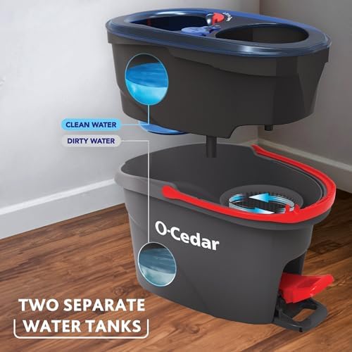 O-Cedar RinseClean Spin Mop Bucket System 1