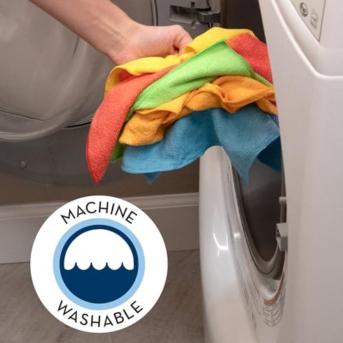 ST INC 200 Pack Microfiber Cloths 115x115 Inch Reusable Cleaning Rags