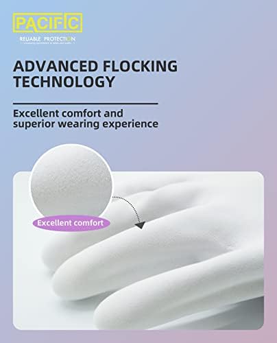 PACIFIC PPE 4 Pairs Reusable Dishwashing Gloves