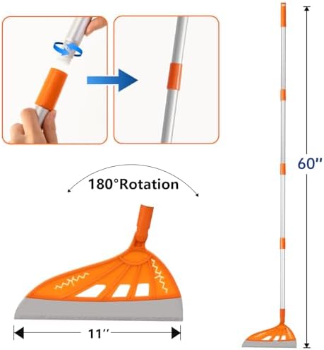 BURFERLY Magic Rubber Air Broom 2 in 1 Cleaning Tool