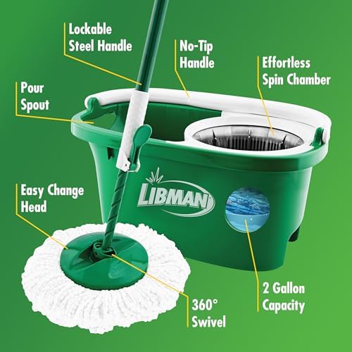Libman Tornado Spin Mop System with Bucket and Wringer 1
