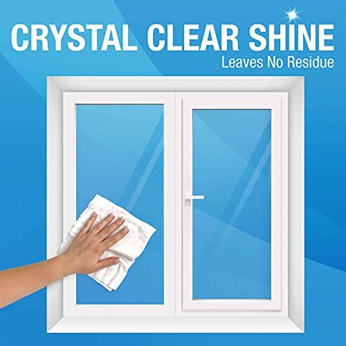 MiracleWipes Glass Cleaner Wipes 60 Count