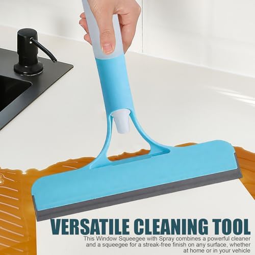 3-in-1 Window Cleaning Tool with Spray and Scraper 1