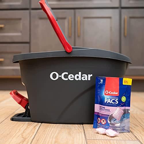 O-Cedar EasyWring Microfiber Mop Bucket with 2 Extra Heads
