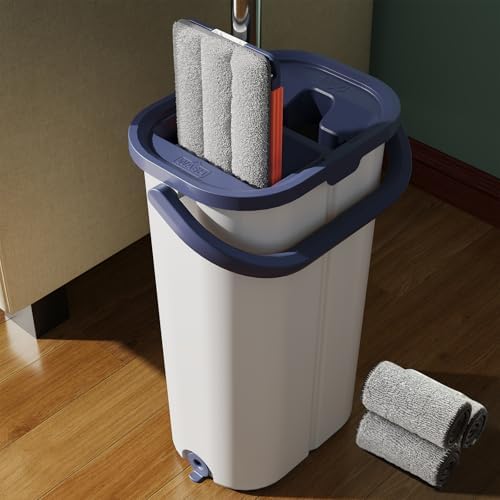 WBKATN Mop and Bucket Set with Wringer for Efficient Floor Cleaning