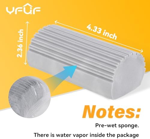 2-Pack Magic Sponge Duster for Cleaning Windows and Baseboards