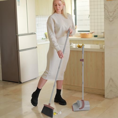Ivandar Broom and Dustpan Combo Set 506 Inch Handle