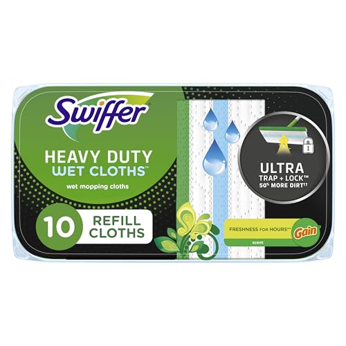 Swiffer SweeperWet Heavy Duty 10 x 8 in Mop Pad Refill 10 Count