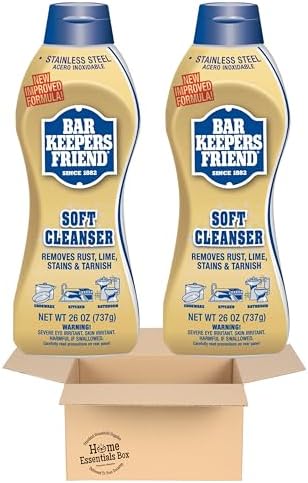 Bar Keeper Friend Soft Cleanser Liquid 2 x 26 oz Rust Stain Remover