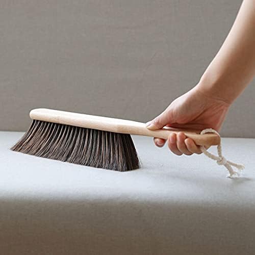 BSMstone Hand Broom with Soft Bristles and Wooden Handle
