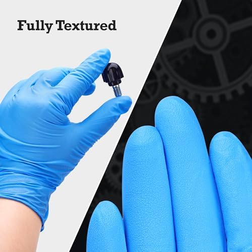 TitanFlex Heavy-Duty Nitrile Gloves 6-mil Box of 100