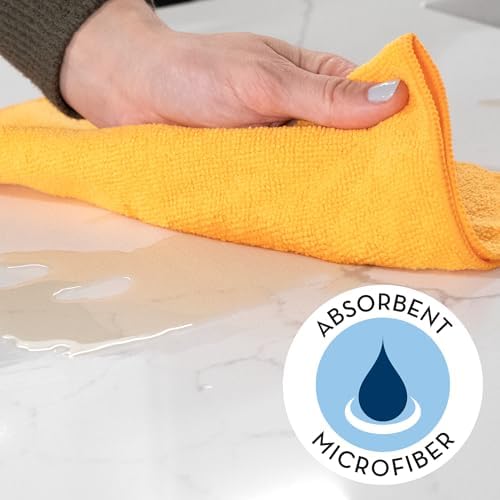 ST INC 200 Pack Microfiber Cloths 115x115 Inch Reusable Cleaning Rags