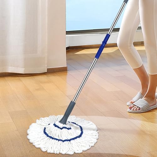 Self-Wringing Twist Mop for Efficient Floor Cleaning