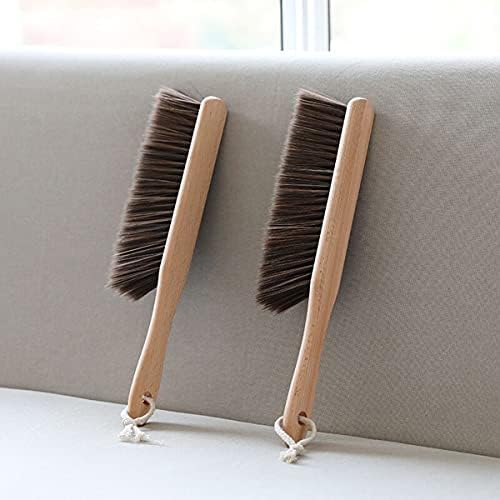 BSMstone Hand Broom with Soft Bristles and Wooden Handle