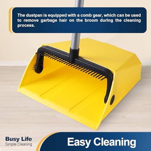 Yocada Heavy Duty Dustpan with Comb for Cleanliness