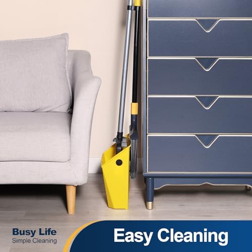 Yocada Heavy Duty Broom and Dustpan Set