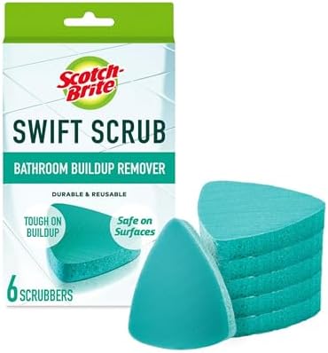 Scotch-Brite Swift Scrub Bath Cleaner Scrubbers 6 Pads