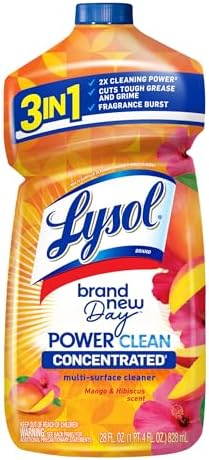 Lysol Power Clean Multi-Surface Cleaner 28 Fl Oz Mango Hibiscus