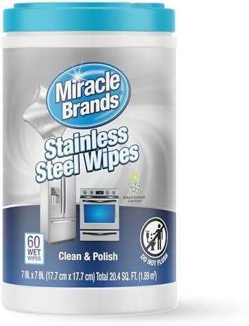 MiracleWipes for Stainless Steel - 60 Count 1