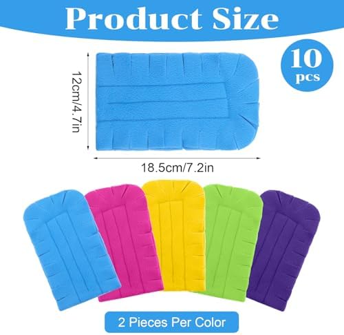 10 PCS Fleece Duster Refills in Rainbow Colors