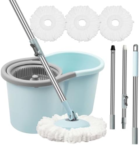 Gzdisbek Spin Mop and Bucket Set with Wringer