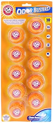 Arm Hammer Odor Busterz Balls 10-Piece - Pet Fresh Carpet Deodorizer