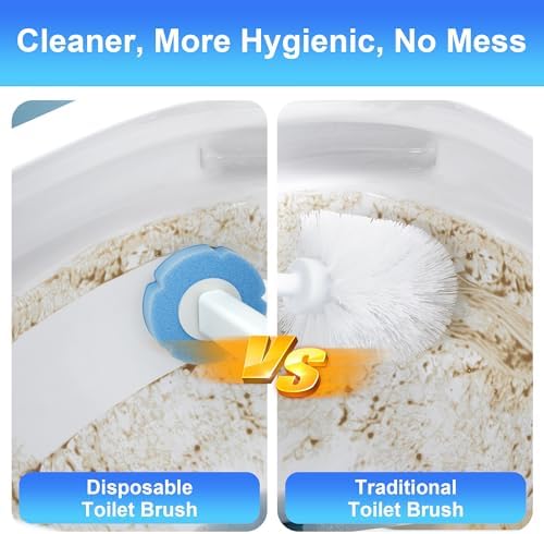 JOYMOOP Mop Bucket Set with Microfiber Pad and Toilet Brush Holder