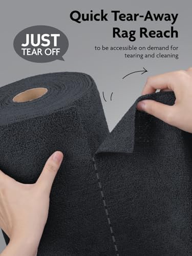 Fantasticlean Microfiber Cleaning Cloth Rolls -75 Pack 12x12 Washable Reusable