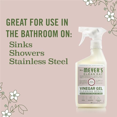 Mrs Meyers Vinegar Gel Spray 16 Fl Oz Apple Blossom Scent