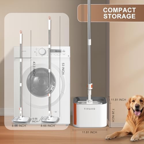 TIVAXO Mop and Bucket Set with Water Separation System