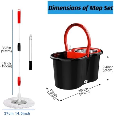 Bop Mop and Bucket Set with Wringer 360