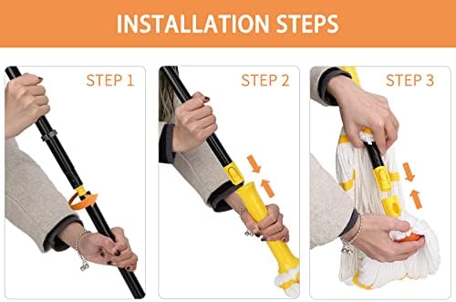 KeFanta Self-Wringing Twist Mop for Efficient Floor Cleaning
