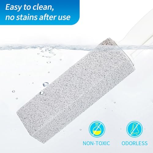 4TH Pumice Stick with Handle for Toilet and Tile Cleaning - 2 Piece