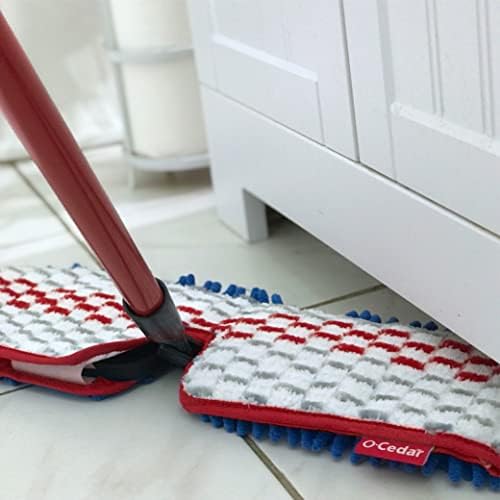 O-Cedar 3-Action Mop with Extra Refill - Red