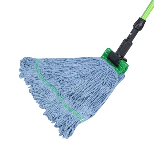 Restaurantware Mop Head Refill - 24 Ounce 5 Inch Cotton Blend Blue