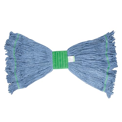 Restaurantware Mop Head Refill - 24 Ounce 5 Inch Cotton Blend Blue