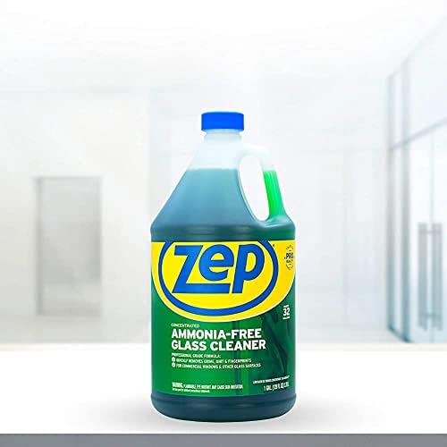 Zep Ammonia Free Glass Cleaner Concentrate - 1 Gallon Case of 4 Professional Grade