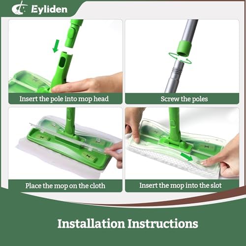 Eyliden Dust Mop with 36 Refills - Lock Tight Design