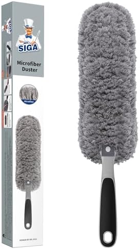MRSIGA Lint Free Microfiber Duster Gray
