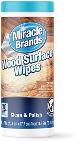 MiracleWipes for Wood Surfaces 30 Count