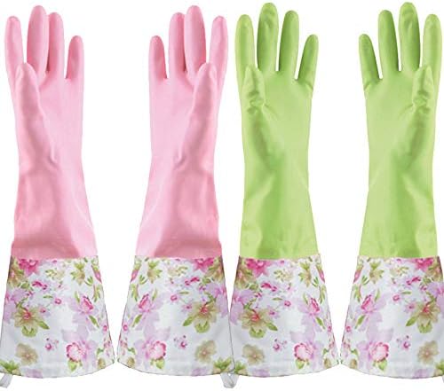 KINGFINGER Waterproof Dishwashing Gloves 2 Pairs 1