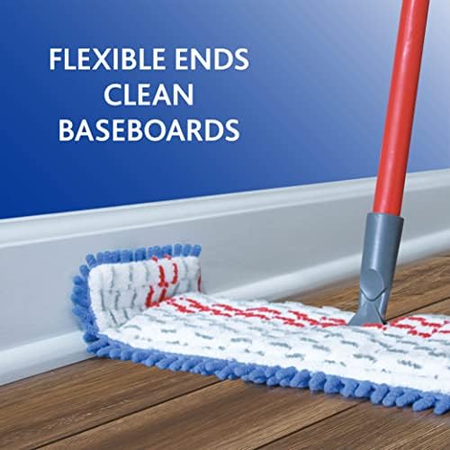 O-Cedar 3-Action Mop with Extra Refill - Red