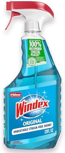 Windex Original Blue Glass Cleaner 23 Fl Oz Spray Bottle