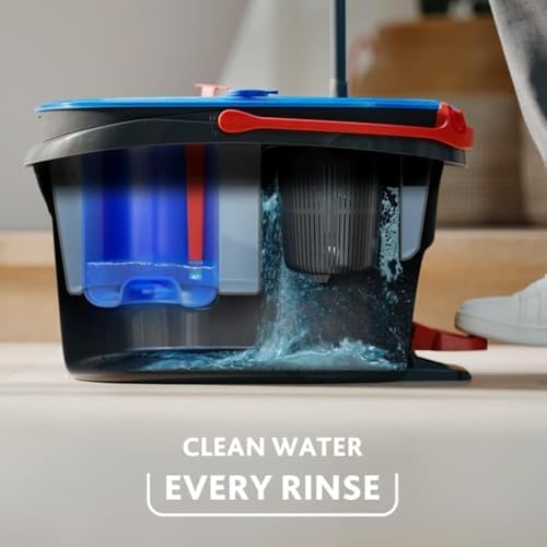 O-Cedar EasyWring RinseClean Spin Mop Bucket with Citrus Lavender PACS