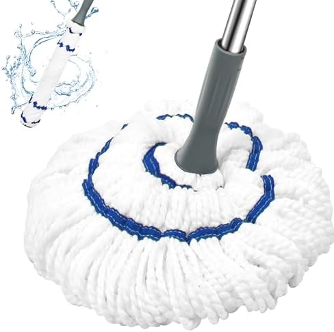 Kickleen Self-Wringing Microfiber Mop with 525 Inch Handle