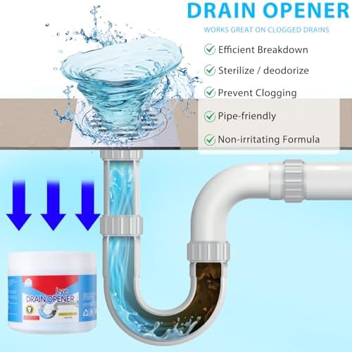 Crystal Lye Drain Opener 200g for Clogs